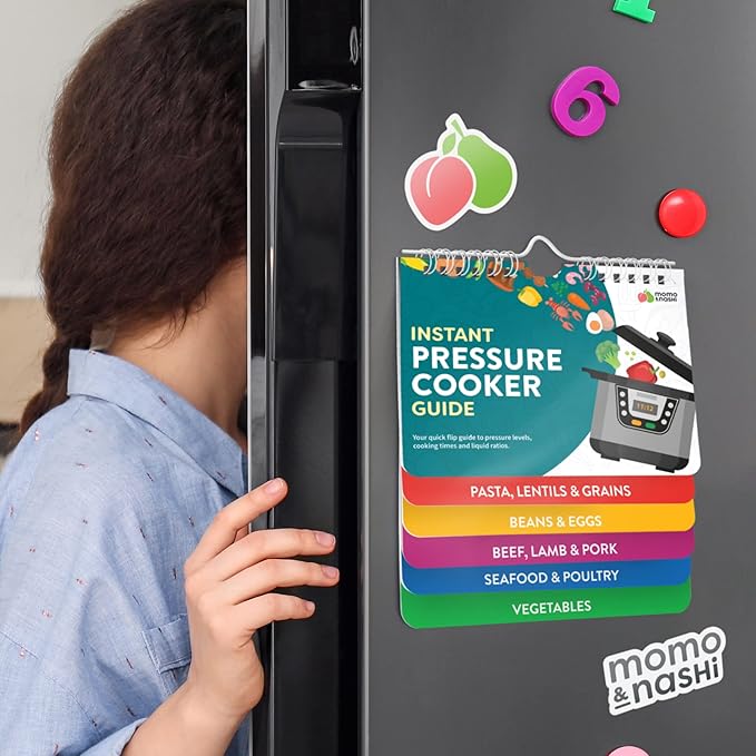 Instant Pot Magnetic Cheat Sheet Magnet - Instant Pot Accessories - Cookbooks Pressure Cooker Cooking Guide - Instapot Booklet - Instantpot Cooking - Kitchen Gifts for Women - Kitchen Gadgets