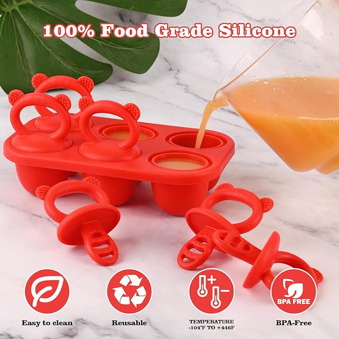 WMKGG Baby Popsicle Molds,Breastmilk Popsicle Molds