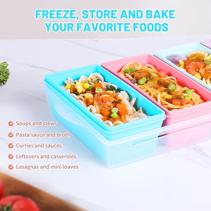 Gemice 2-Cup Silicone Freezer Molds with Lids, Individual 4-Pack