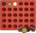 JOERSH Mini Peanut Butter Cup Silicone Mold, 30-Cavity