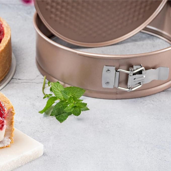 HAPPIELS 8 inch Springform Pan Nonstick, PFOA & BPA Free