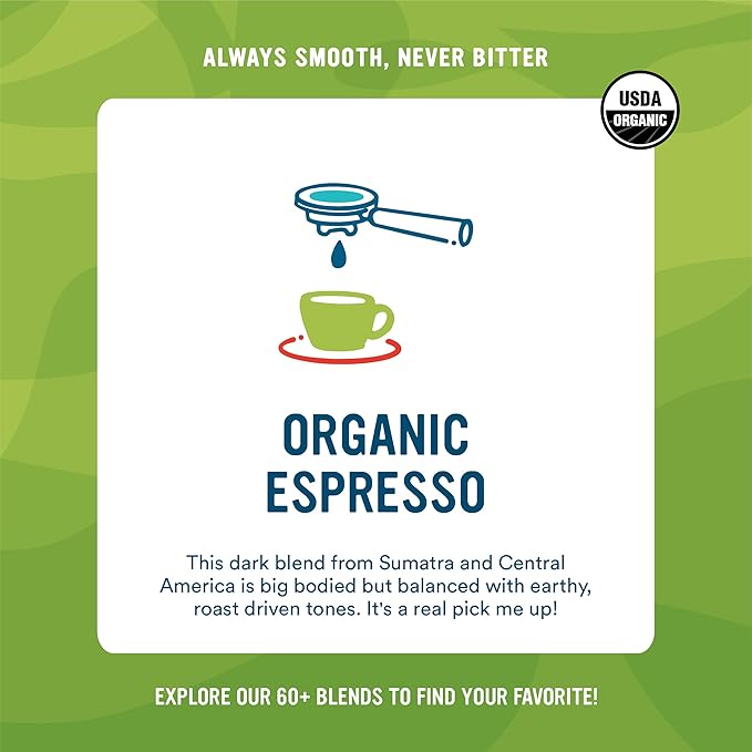 Cameron's Coffee Roasted Whole Bean Coffee, Organic Espresso, 4 Pound