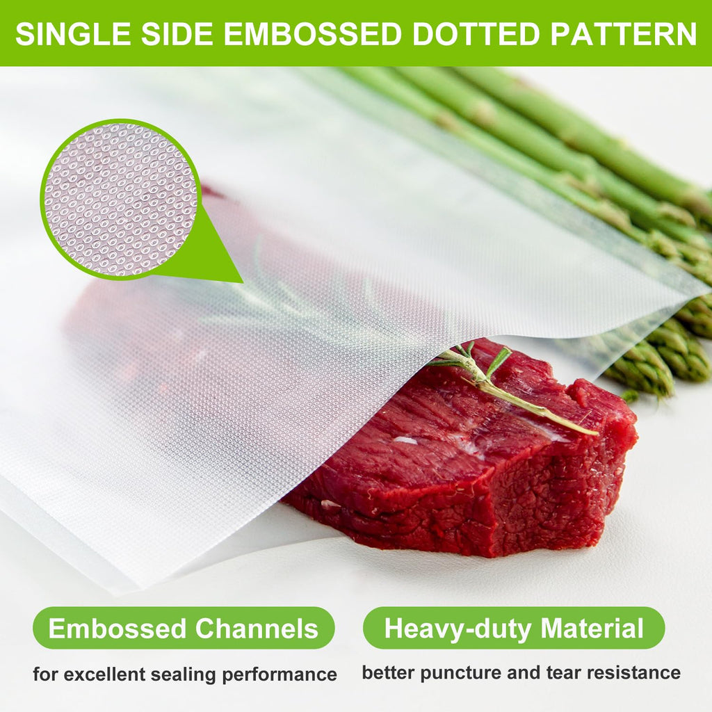 MAGIC SEAL Vacuum Sealer Bags, 3 Rolls 12’’ x 16.4’ Commercial Grade Textured Vacuum Seal Bags for Food Storage, Sous Vide and Meal Prep, Heavy Duty BPA Free
