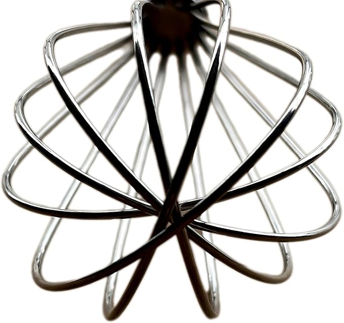 FGKEIUX 8-Inch Stainless Steel Whisk, Handheld Egg Beater for Mixing Batter, Whipping Cream