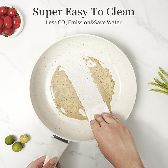 Innerwell Nonstick Ceramic Frying Pans Skillets Set 8"+9.5"+11"