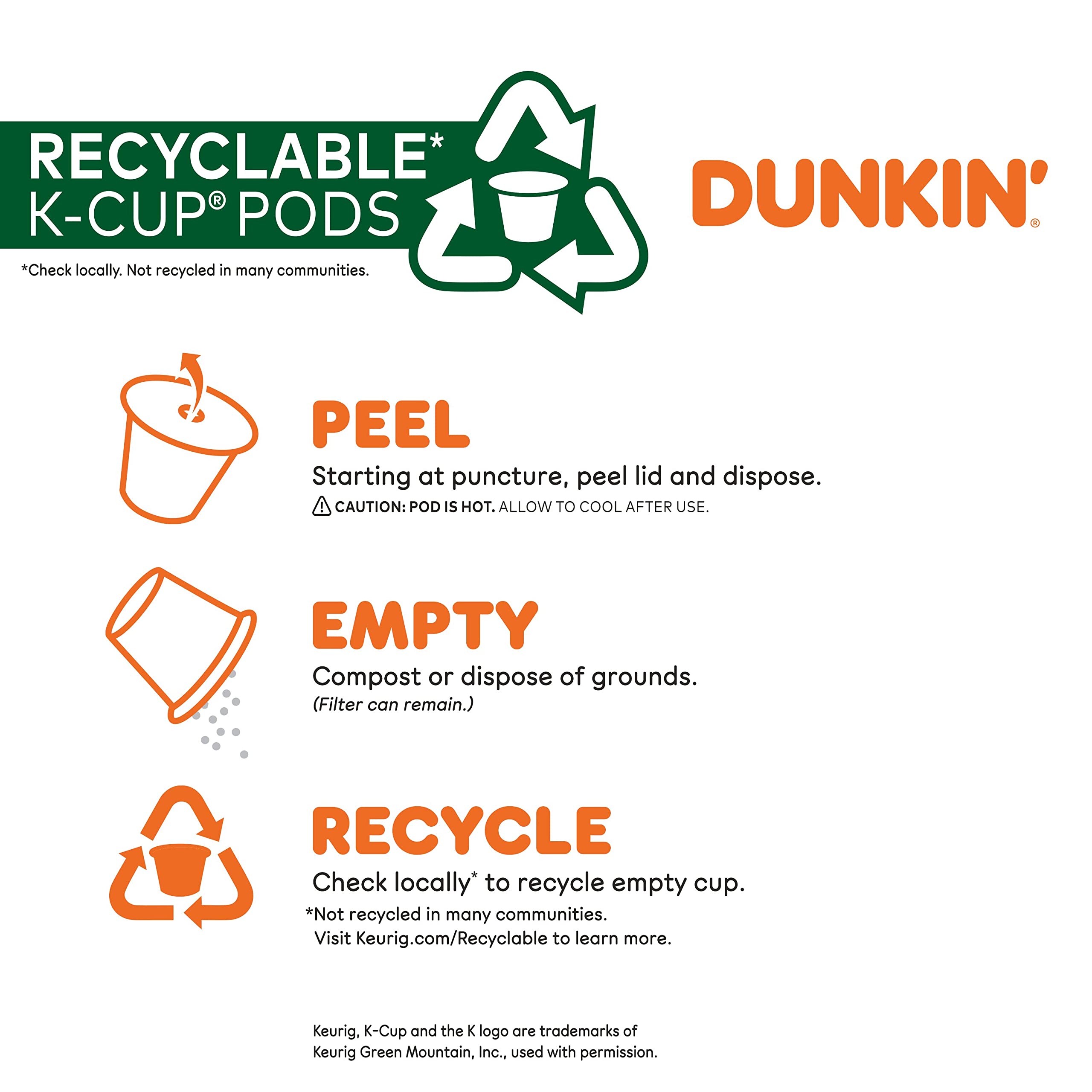 Dunkin’ French Vanilla Artificially Flavored Coffee, 60 Keurig K-Cup Pods