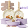 CAROTE 19pcs Pots and Pans Set Non Stick, Cookware Set Detachable Handle