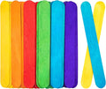 WISYOK 90Pcs 8 Inch Craft Sticks, Jumbo, Colorful