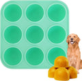 9Cavities Silicone Dog Treat Mold for Woof Pupsicle & Power Chewer Pupsicle, Frozen Dog Treat Molds for Making Refill Treats 25-75lbs (Large)