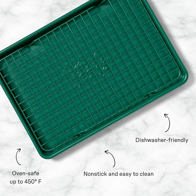 Great Jones Non Stick Wire Cooling Rack (Broccoli) – Fits Quarter Sheet