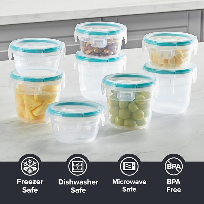 Snapware Plastic Total Solution (16-Piece) Food Storage Containers Set