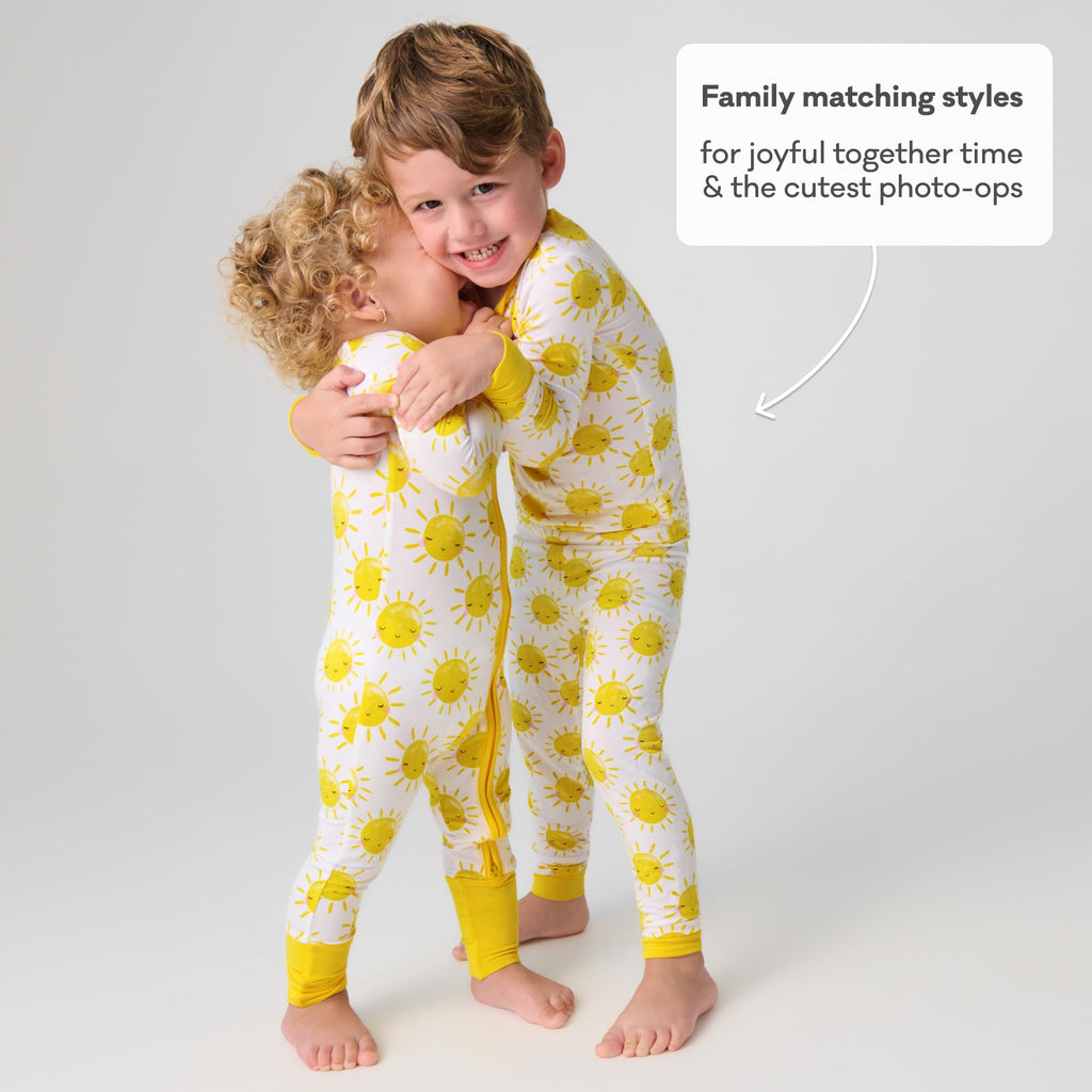 Little Sleepies Baby Pajamas, Sunshine, 12-18M