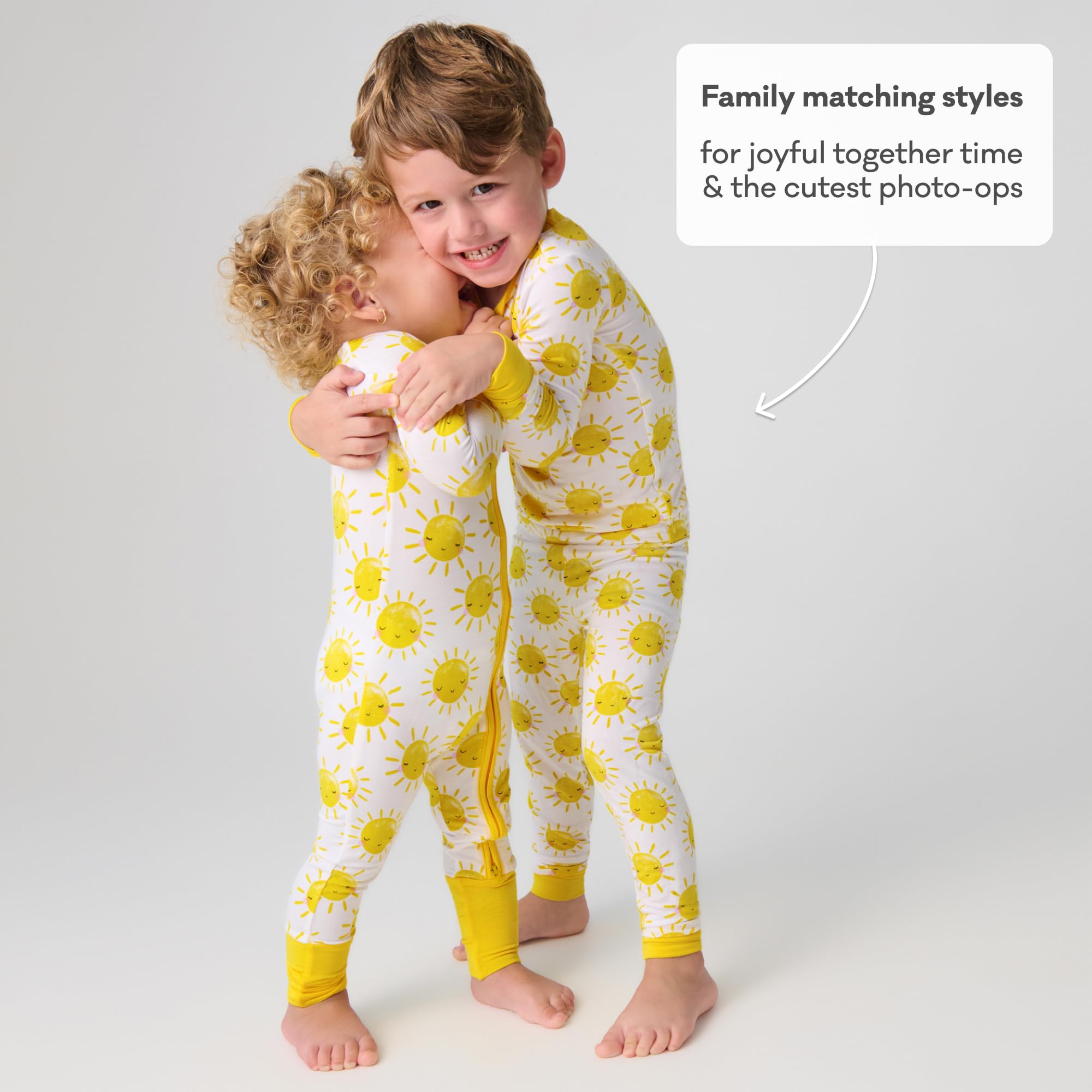 Little Sleepies Baby Pajamas, Sunshine, 12-18M