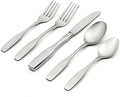 Oneida Silverware Set, Paul Revere 5 Piece Fine Silverware Place Setting Set, Service for 1, 18/10 Stainless Steel, Dishwasher Safe, Knives Spoons And Forks Sets, Home And Kitchen (Silver, 5 Piece)