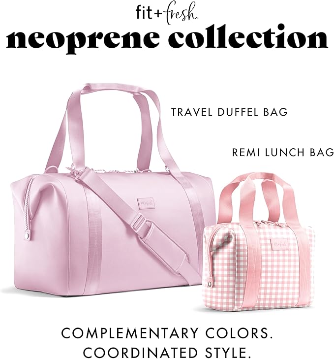 Fit & Fresh Remi Neoprene Lunch Bag for Women w/Ice Pack & Containers