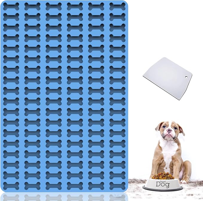 Amyandone Dog Treat Silicone Mold, Mini Bone Mold for Baking and Freezing