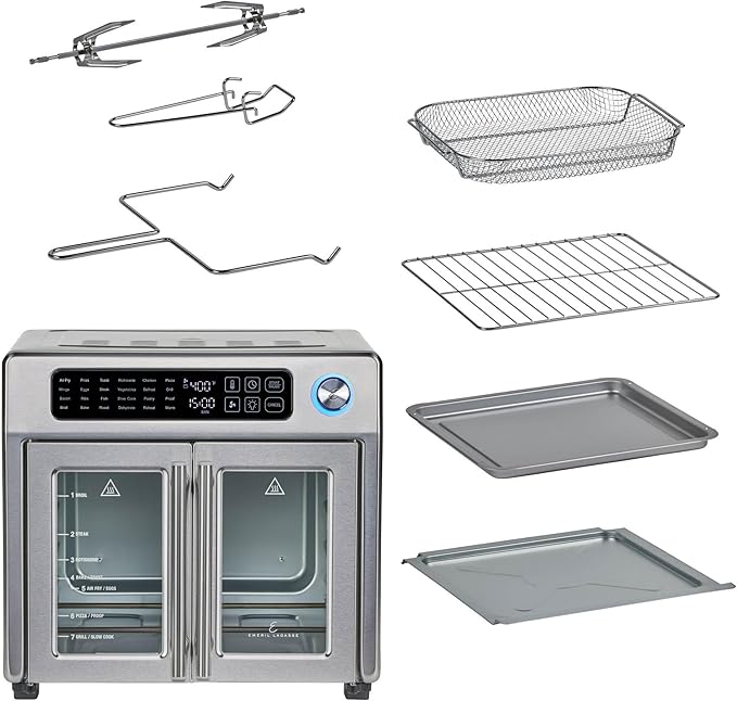 Emeril Lagasse 26QT French Door Multi-Function Air Fryer Toaster Oven