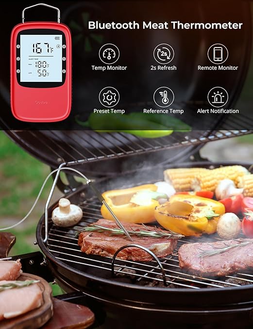 Govee Bluetooth Meat Thermometer Digital with App Alerts and Timer Mode
