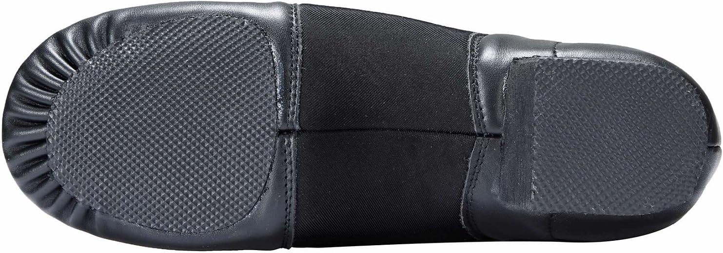 Dynadans Leather Upper Slip-on Jazz Dance Shoe for Women Men's Dance Shoes Black 7M