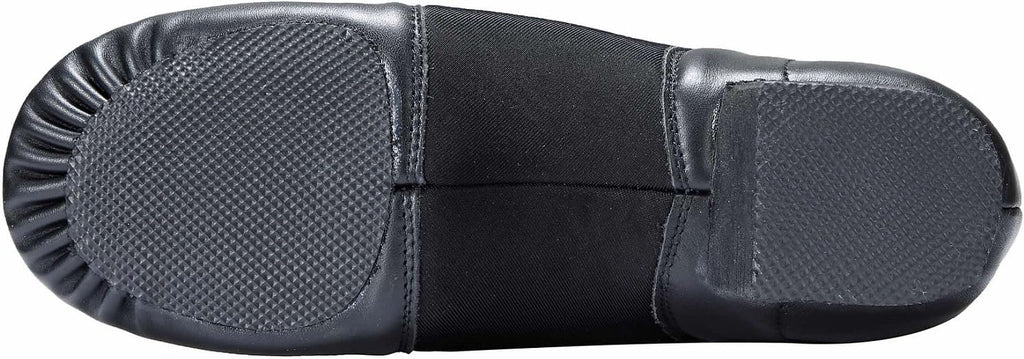 Dynadans Leather Upper Slip-on Jazz Dance Shoe for Women Men's Dance Shoes Black 9.5M