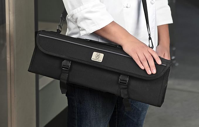 Mercer Culinary 10-Pocket Knife Case, Black