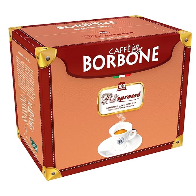 Caffè Borbone Miscela Blu Espresso Pods Compatible with Nespresso Original Machines, Dark Roast Blue Blend, 100 Count Espresso Coffee Pods