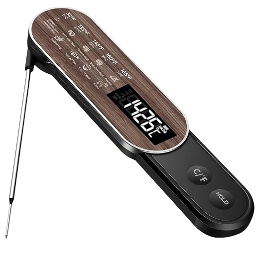 Wirelss Meat Thermometer with 1 Phobe, TEMMIO Grill Food Thermometer