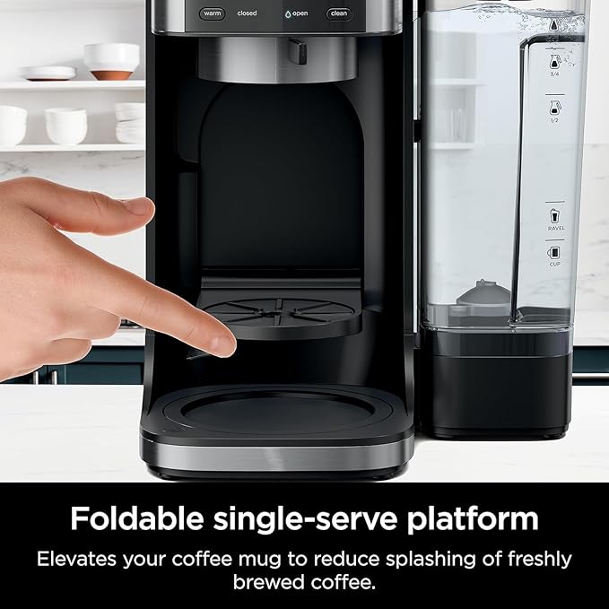 Ninja (Refurbished) Drip Coffee Maker | DualBrew Pro Hot & Iced Coffee | Compatible with K-Cup Pods | 3 Brew Styles (Classic, Rich, & Iced) | 60oz Removable Reservoir & Dishwasher Safe | (Renewed)
