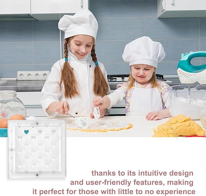 2 Packs Acrylic Cookie Stencils Partner, 3.54" & 6" Magnetic Cookie Stencil Frame Templates Holder for Royal Icing Fondant Airbrushing, Magnetic Template Frame for Cooking Decorating Baking Tool
