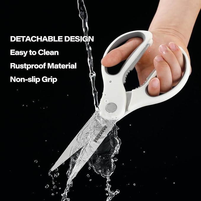 Heavy Duty Kitchen Scissors with Magnetic Holder Magnetic Shears for Fridge