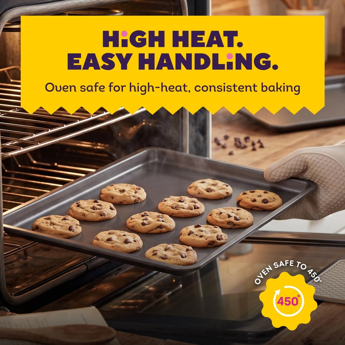 Wilton Silver Non-Stick Baking Sheet Set, Made Without PFAS, 2-Piece
