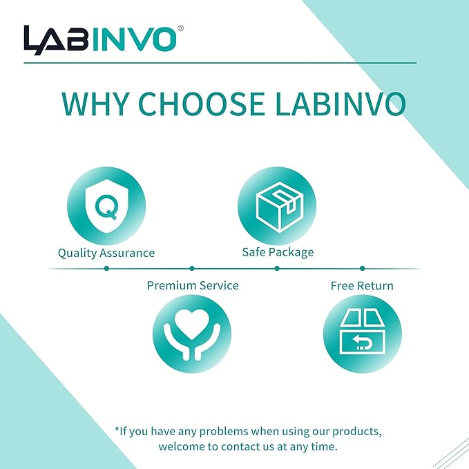 LABINVO 6pcs of Economy Wash Bottles, Vol.500ml (17oz), Wide-Mouth, Self-Venting Safety Wash Bottles, LDPE Material, IN-WBW500