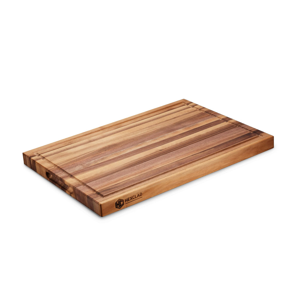 HexClad Rectangle Large Walnut Solid Wood Cutting Board 20 x 13.75 Inches