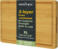 Keechee Natural Bamboo Cutting Board for Kitchen, XL Carving Board