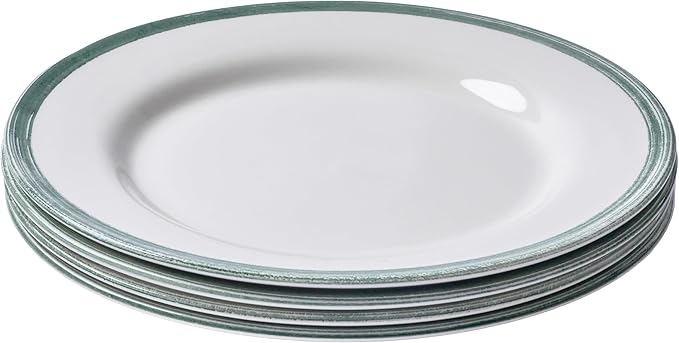 Portmeirion Potter's Brushstroke Dinner Plate - Green, Set of 4