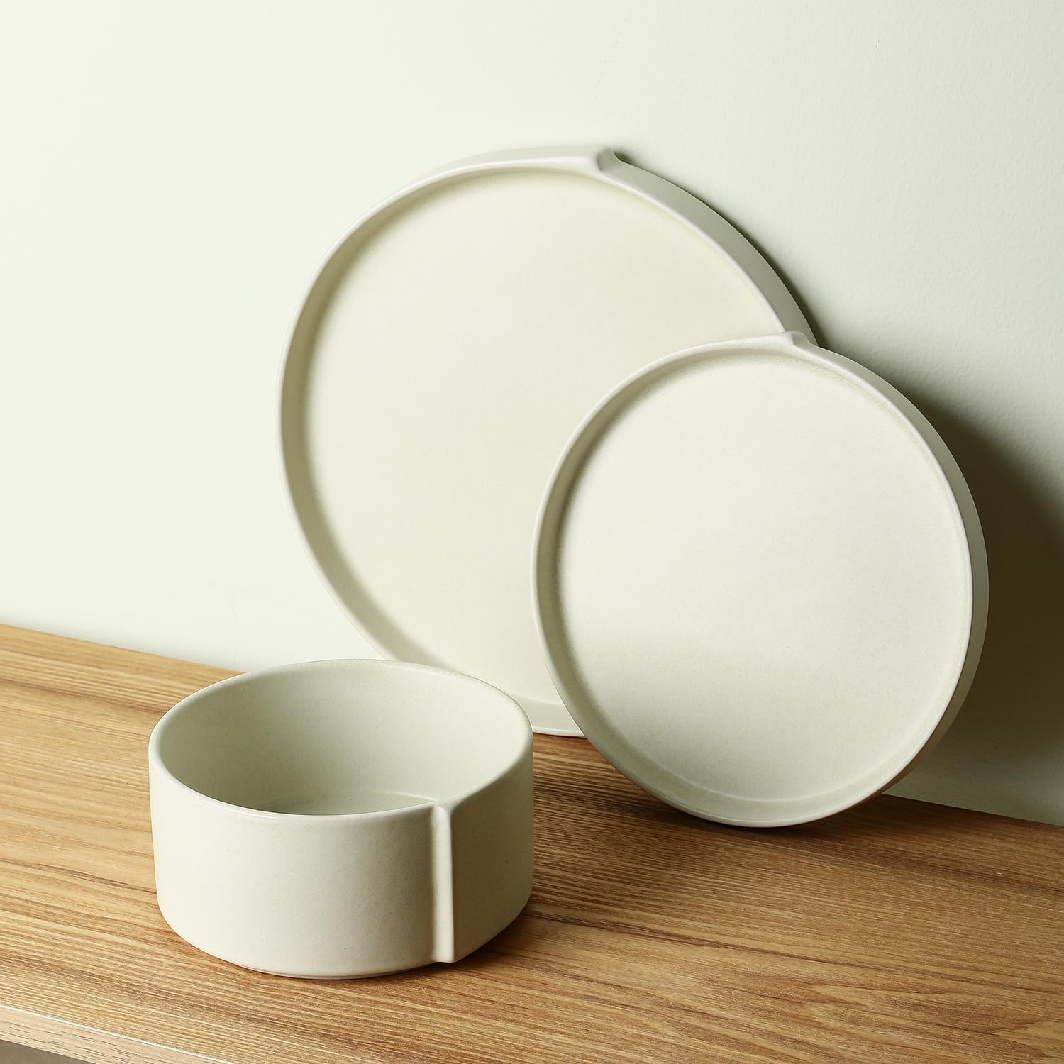 Stone Lain Bao Dinnerware Set, Beige, Set of 12