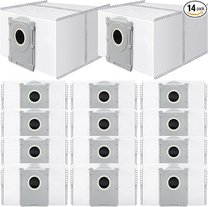 Bluearks 14 Pack Dust Bags for Ecovacs X8 X9 T30C T50 T80 M14 S14 S16