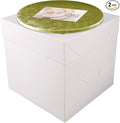 Cakebon Cake Box with Boards 12" Gold Round Smooth Cake Drum 1Pack