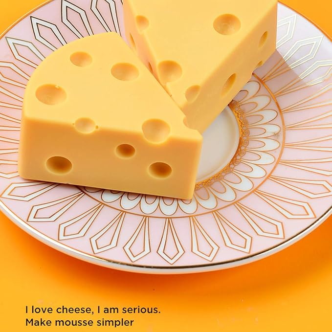 OCPO Kitchen Cheese Silicone Mold for Baking Mousse Cake, 8 Cavities