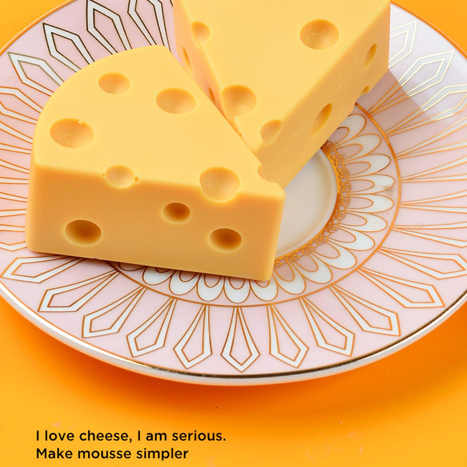 OCPO Kitchen Cheese Silicone Mold for Baking Mousse Cake, 8 Cavities