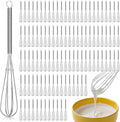 Baderke 100 Pcs Mini Whisk Bulk Small Whisks for Cooking 304 Stainless Steel Tiny Whisk for Baking, Whipping, Beating Eggs, Mixing Sauces, Blending Ingredients (6 Inch)