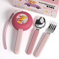 Bentoheaven Kids Utensils Set with Case, Reusable Fork & Spoon, Dachshund