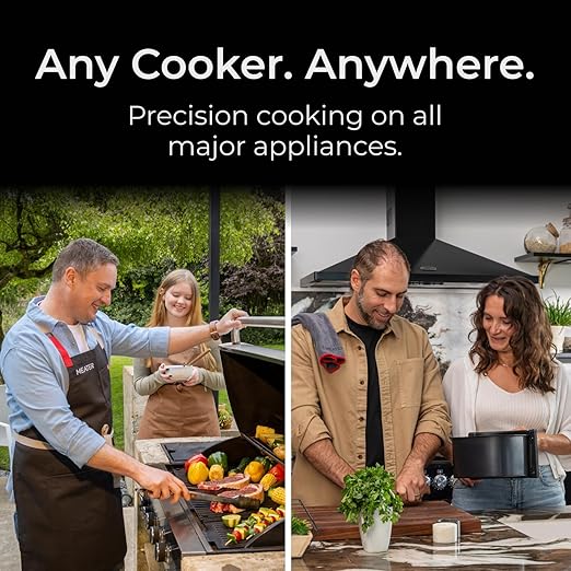 MEATER Pro Smart Meat Thermometer, Walnut, Bluetooth, 1000°F, Long Range