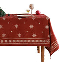 ISAENNE Designer Vintage Linen Square Large Tablecloth,67"x67"-Carol C