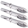 HINMAY Mini Stainless Steel Serving Tongs Small Tongs Set (7-Inch 3 Pieces)