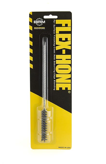 Brush Research BC11M18 FLEX-HONE®, 0.433" (11mm) Diameter, 180 Grit, Silicon Carbide, for Mild Steel, Stainless Steel, Cast Iron and Softer Ferrous Materials