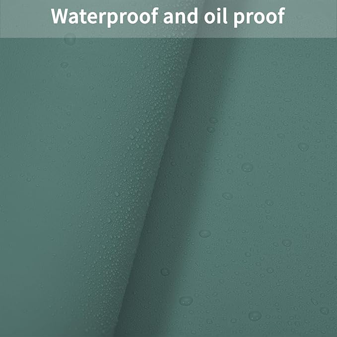 Zinkooat Leather Desk Mat,1.8mm Thick,15.75x63 Inch Desk Cover,Desk Protector Mat,Dresser Cover Top,Desktop Cover,Dresser Cover Top for Bedroom,Table Protector Mat(Aqua Blue+Gray,15.75x63)