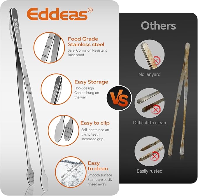 kitchen tweezers for cooking tweezers stainless steel tongs 12"10"8"