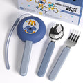 Bentoheaven Kids Utensils Set with Case, Reusable Fork & Spoon, Tiger