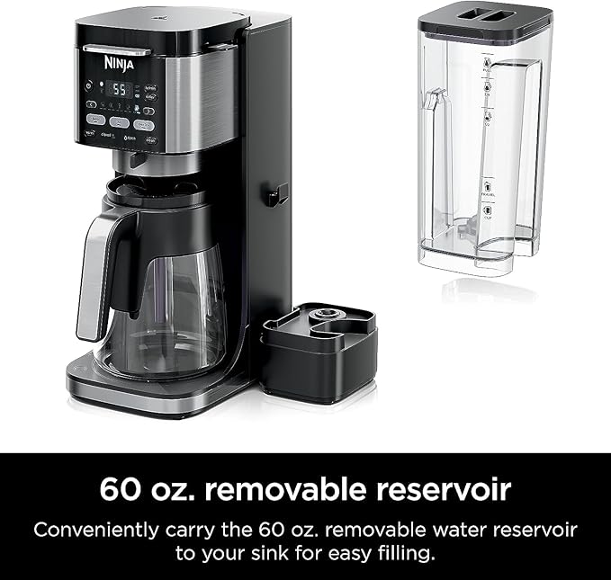 Ninja (Refurbished) Drip Coffee Maker | DualBrew Pro Hot & Iced Coffee | Compatible with K-Cup Pods | 3 Brew Styles (Classic, Rich, & Iced) | 60oz Removable Reservoir & Dishwasher Safe | (Renewed)
